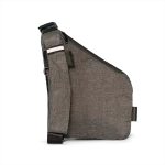 Heather grey smell proof cross body bag back view