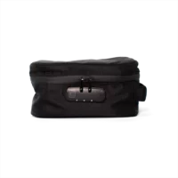 black smell proof stash bag front