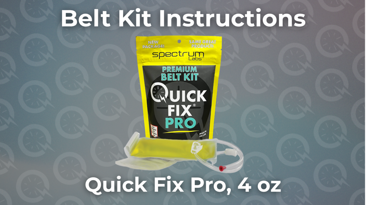 Belt Kit instructions graphic of product